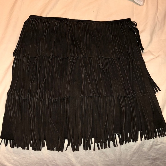 Genuine leather skirt - Picture 2 of 3